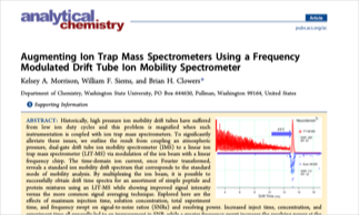 Augmenting Ion Trap Mass Spectrometers Using a Frequency Modulated Drift Tube Ion Mobility Spectrometer image