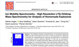 Ion Mobility Spectrometry - High Resolution LTQ-Orbitrap Mass Spectrometry for Analysis of Homemade Explosives image