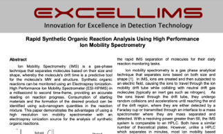 Rapid Synthetic Organic Reaction Analysis Using High Performance Ion Mobility Spectrometry image