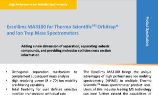 Excellims MA3100 for Thermo Scientific<sup>TM</sup> Orbitrap® and Ion Trap Mass Spectrometers image